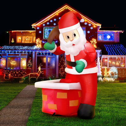 Black Jingle Jollys Christmas Inflatable Santa Illuminated Decorations Occasions > Christmas > Christmas Decorations
