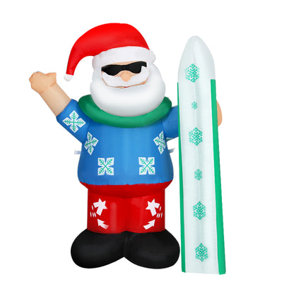 White Smoke Jingle Jollys Christmas Inflatable Santa 1.6M Illuminated Decorations Occasions > Christmas > Christmas Decorations