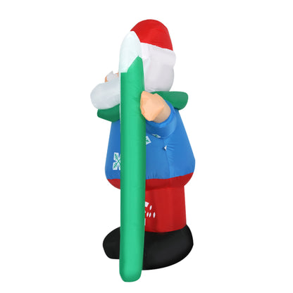 White Smoke Jingle Jollys Christmas Inflatable Santa 1.6M Illuminated Decorations Occasions > Christmas > Christmas Decorations