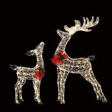 Black Jingle Jollys Christmas Lights 2pcs Reindeer Set Fairy Light 170 LED Decorations Occasions > Christmas > Outdoor Decorations & Lights