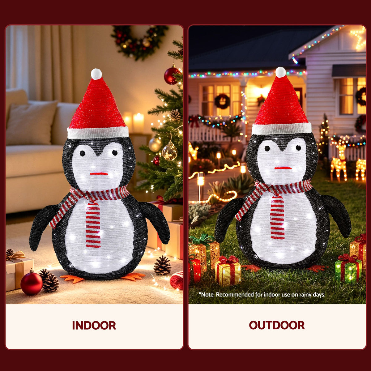 Seashell Jingle Jollys Christmas Penguin Light LED Christmas Decoration Pop Up Christmas Display 70cm Occasions > Christmas > Christmas Decorations