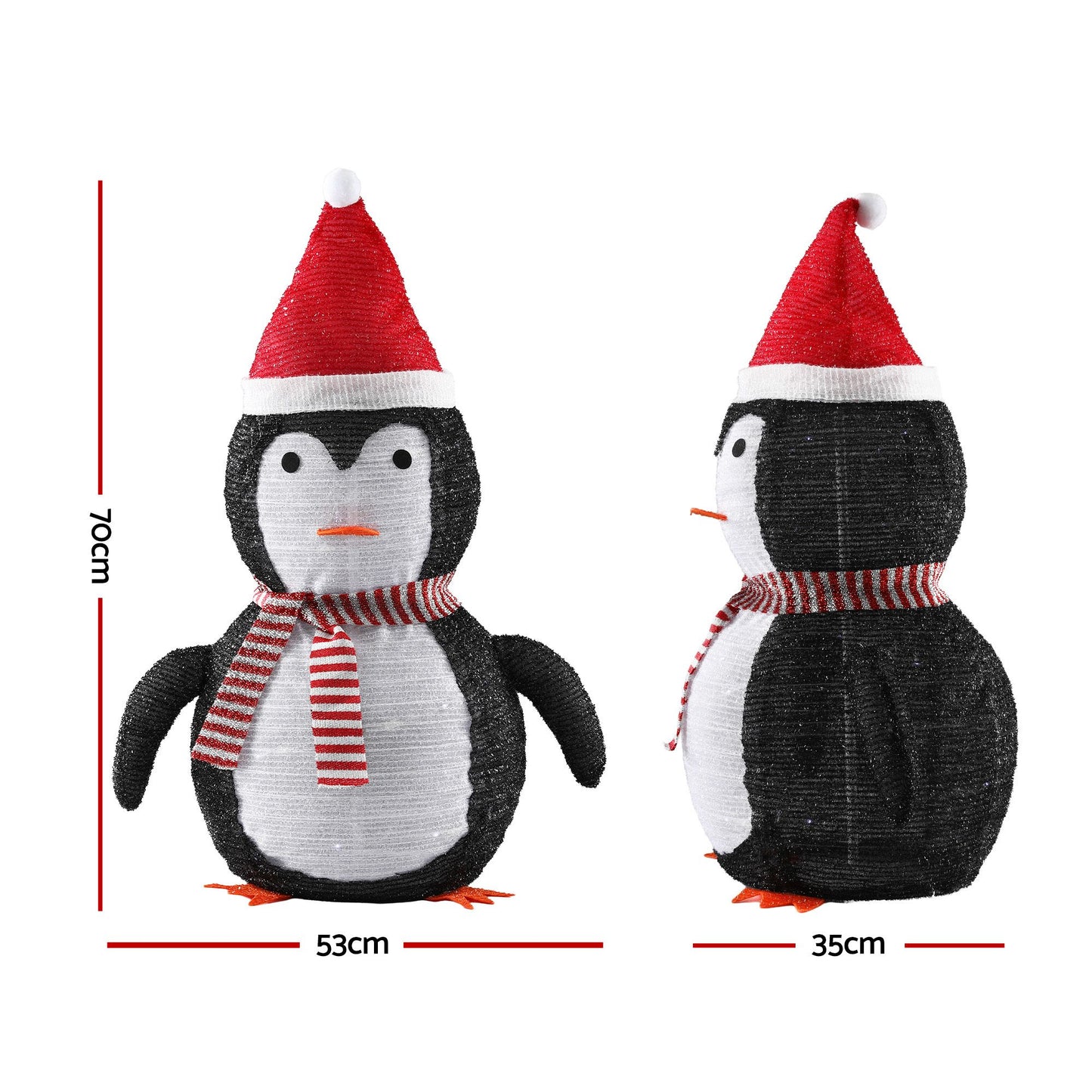 White Smoke Jingle Jollys Christmas Penguin Light LED Christmas Decoration Pop Up Christmas Display 70cm Occasions > Christmas > Christmas Decorations