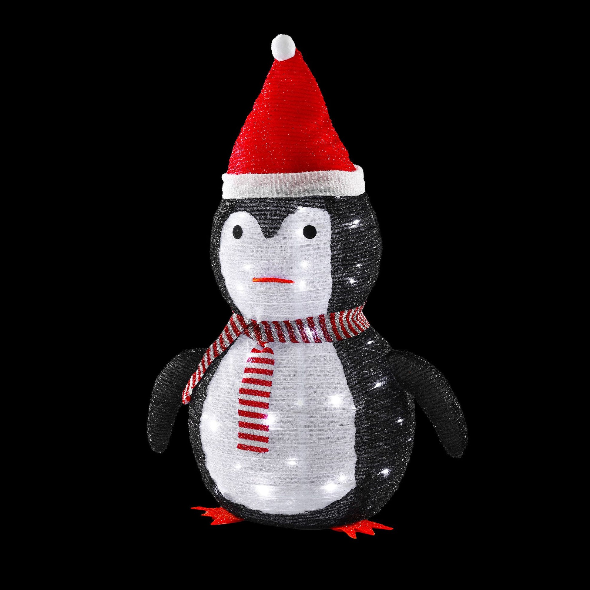 Black Jingle Jollys Christmas Penguin Light LED Christmas Decoration Pop Up Christmas Display 70cm Occasions > Christmas > Christmas Decorations