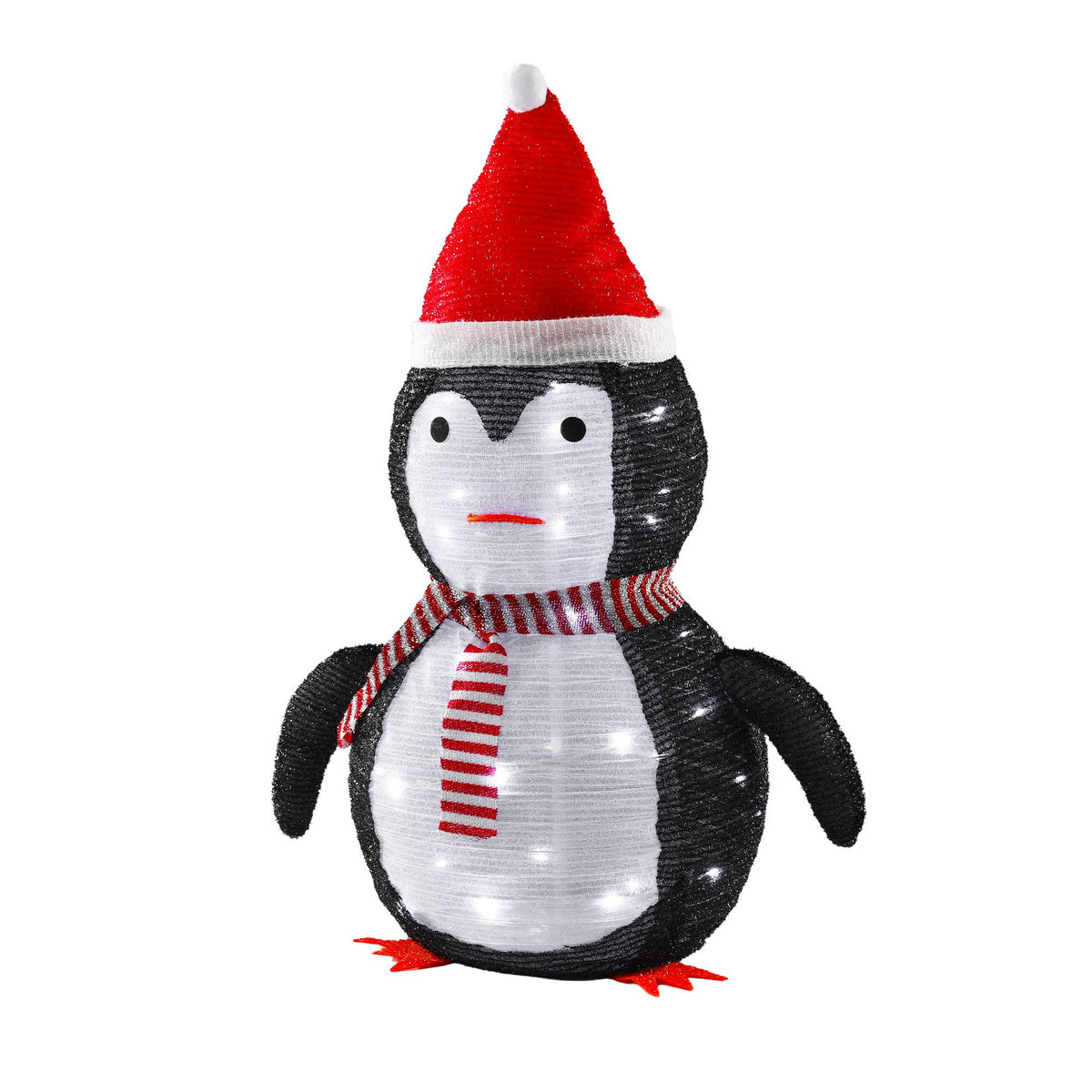 White Smoke Jingle Jollys Christmas Penguin Light LED Christmas Decoration Pop Up Christmas Display 70cm Occasions > Christmas > Christmas Decorations