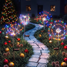 Black Jingle Jollys 4 Pack Christmas Path Lights Solar Firework Garden Decoration Multicolour Occasions > Christmas > Outdoor Decorations & Lights
