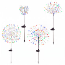 White Smoke Jingle Jollys 4 Pack Christmas Path Lights Solar Firework Garden Decoration Multicolour Occasions > Christmas > Outdoor Decorations & Lights