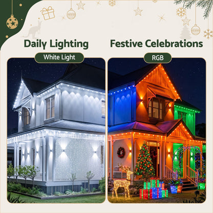Misty Rose Jingle Jollys 15M Christmas Lights Permanent String Eaves Light 36 LED Decoration Occasions > Christmas > Outdoor Decorations & Lights