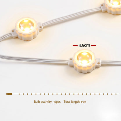 Misty Rose Jingle Jollys 15M Christmas Lights Permanent String Eaves Light 36 LED Decoration Occasions > Christmas > Outdoor Decorations & Lights