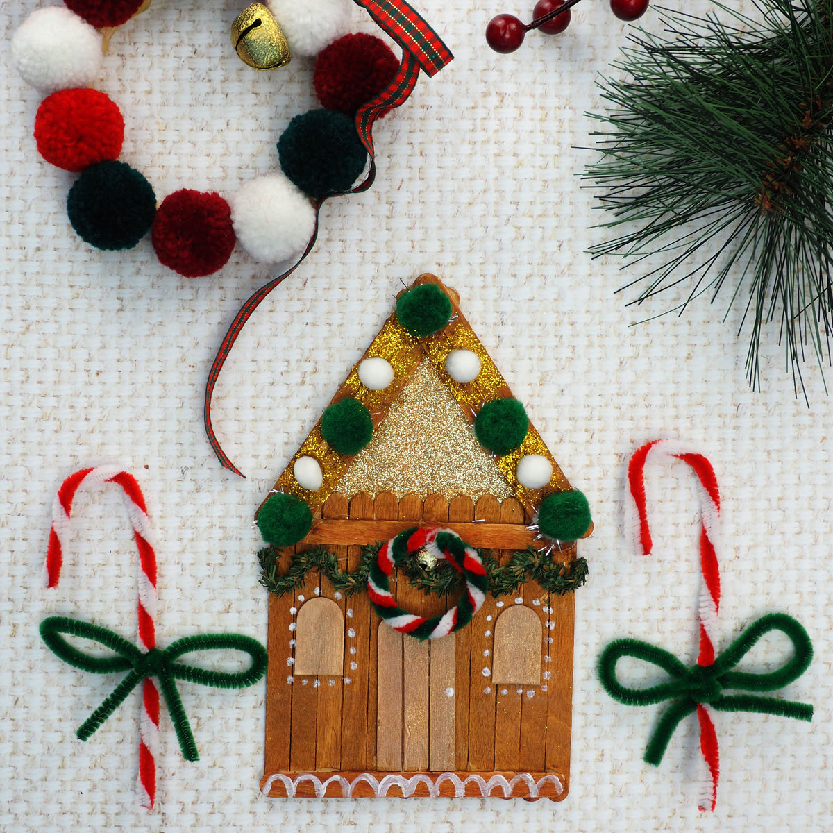 Light Gray XMAS  pipe Cleaners, 30cm, Candy Cane Mix, 30pcs Xmas