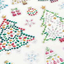 White Smoke XMAS Crystal Stickers, Trees Xmas