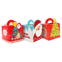 White Smoke XMAS Gift Boxes with Handles, Assorted Designs, 9.3cm, 3pk Xmas