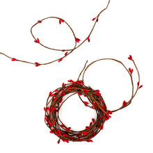 White Smoke XMAS Floristry Wire, Red Berry, 65cm, 10pcs Xmas