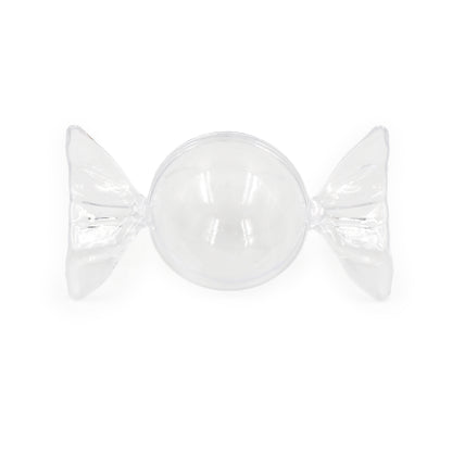Lavender XMAS Fillable Baubles, Candy Shape, 8.5x4cm, 6pk Xmas