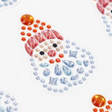 White Smoke XMAS Crystal Stickers, Santa Xmas