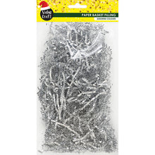 Dark Gray XMAS Paper Basket Filling, Silver, 36g Xmas