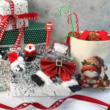 Dark Gray XMAS Paper Basket Filling, Silver, 36g Xmas