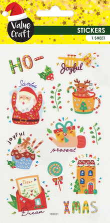 Seashell XMAS Crystal Stickers, Fun Motifs Xmas