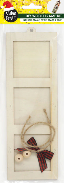Light Gray XMAS DIY Wood Frame Kit, 20m, 1pcs Xmas
