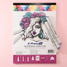 Light Pink X-Press It Blending Card Pad A3, 250gsm, 20sh Pads