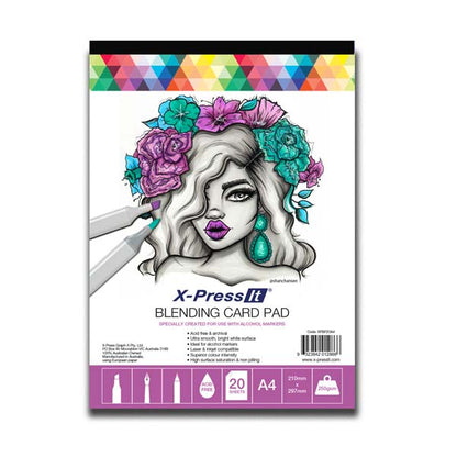 White Smoke X-Press It Blending Card Pad A4, 250gsm, 20sh Pads