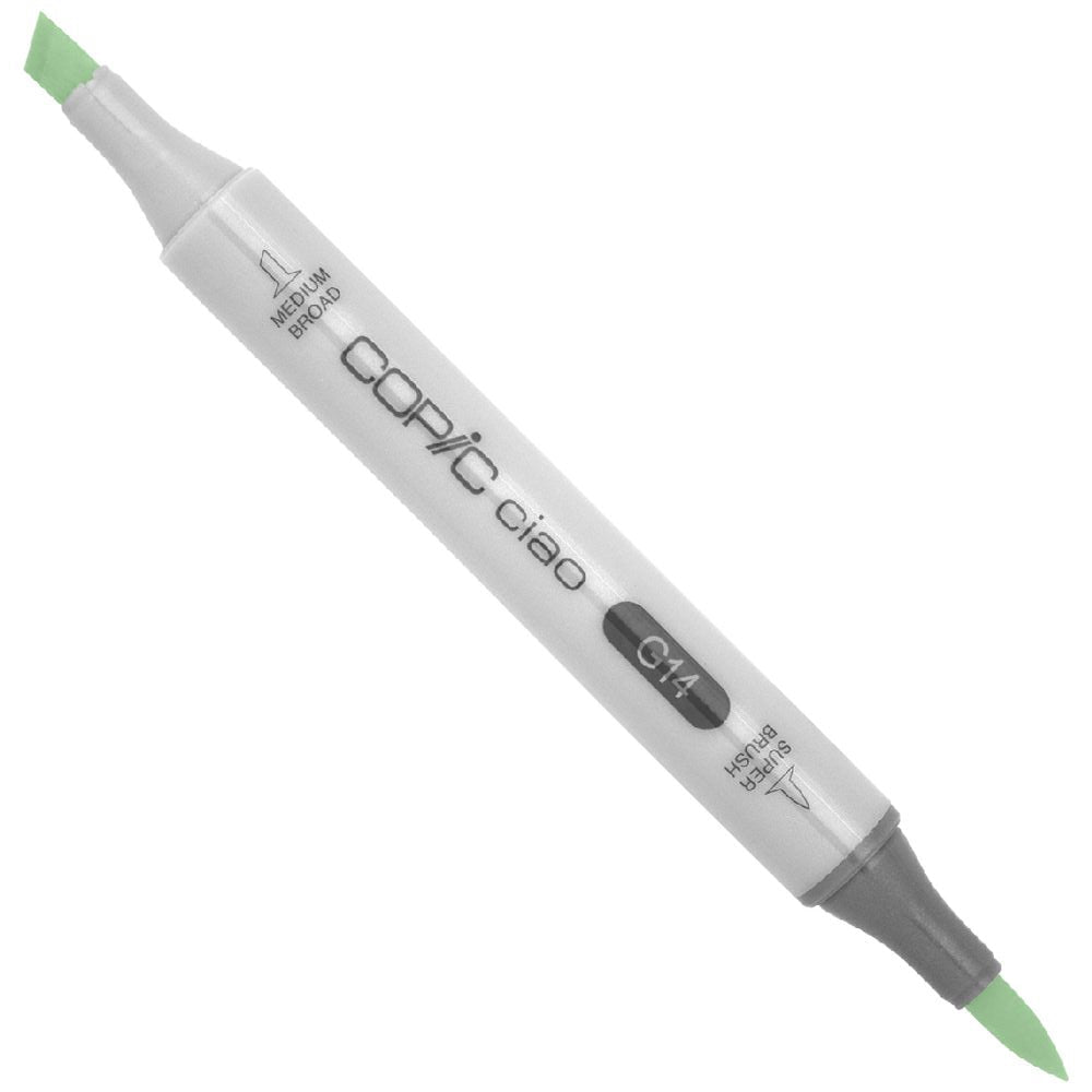 White Smoke Copic Ciao G14-Apple Green Drawing