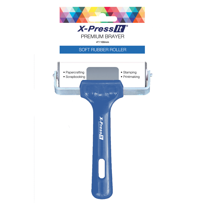 Black X-Press It Premium Brayer - 4"/100mm Print Making