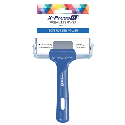 Black X-Press It Premium Brayer - 4"/100mm Print Making