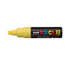 White Smoke Posca PC 8K Bold Chisel Tip Paint Marker, Yellow Paint Markers