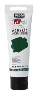 Light Gray Pebeo Popart Acrylic Paint, Sap Green, 75ml Acrylic Paints