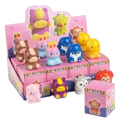 White Smoke Squishy Animal Family Blind Box Assorted Squishy & Squeeze
