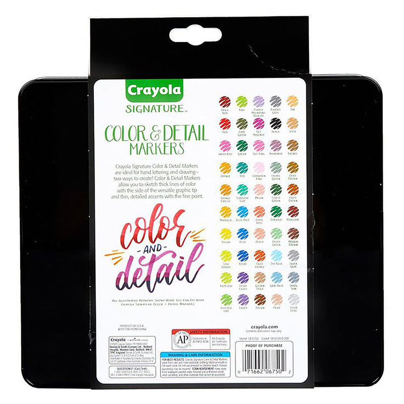 Crayola Signature colours & Detail Markers (Pack of 50)