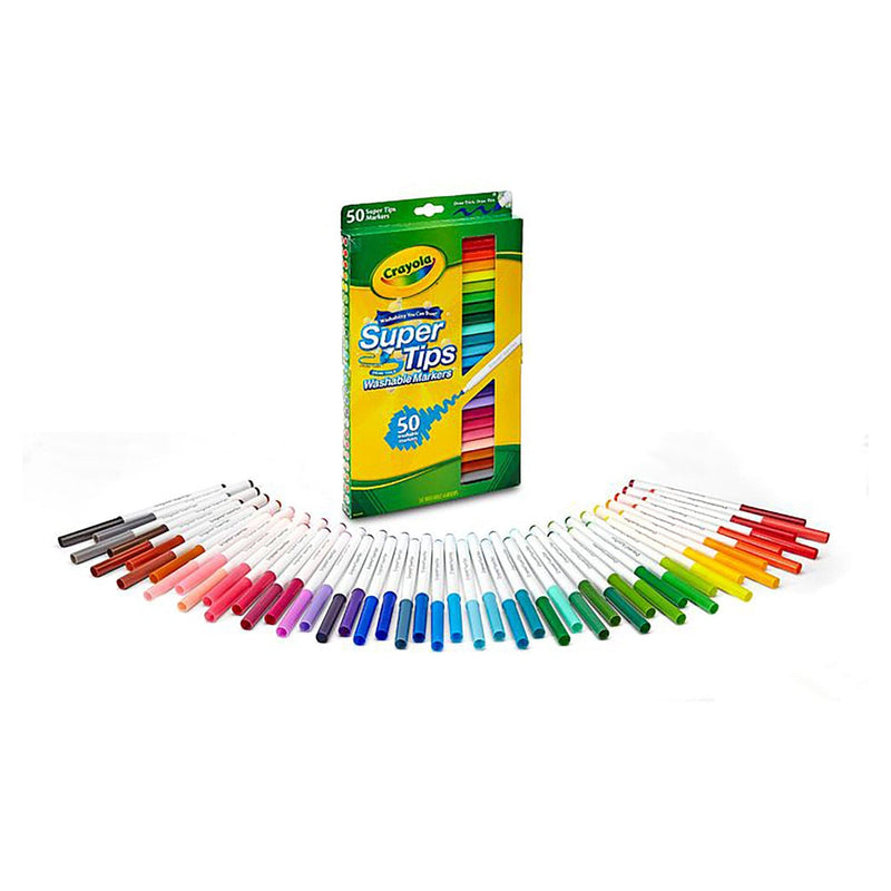 Crayola Super Tips Markers (Pack of 50)