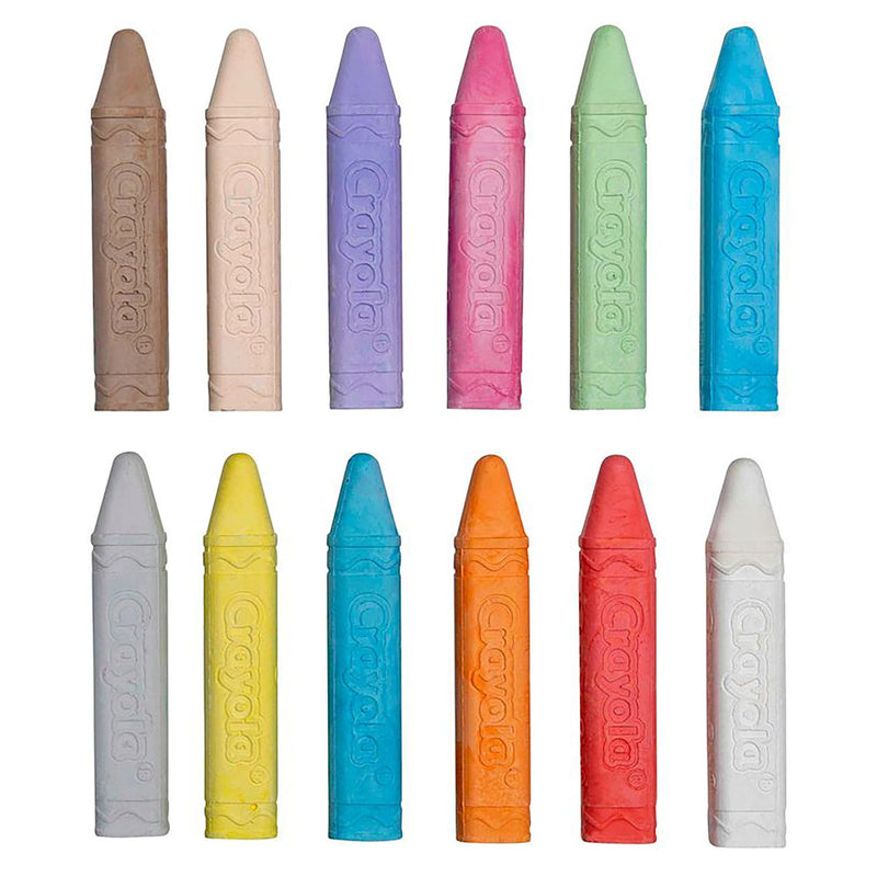 Crayola Washable Sidewalk Chalks Set (Pack of 12)