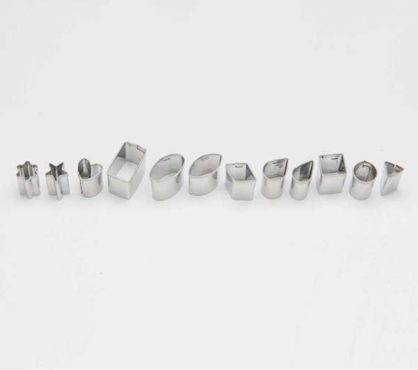Lavender Sculpey Mini Stainless Steel Cutters, 12Pcs Modelling Tools & Accessories