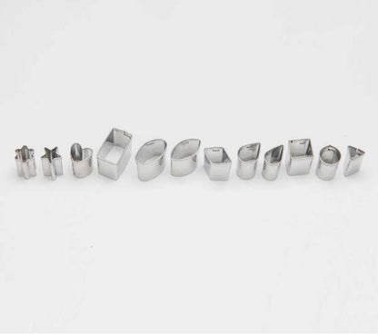 Lavender Sculpey Mini Stainless Steel Cutters, 12Pcs Modelling Tools & Accessories