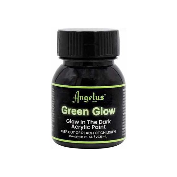 Black Angelus Green Glow in the Dark Paint 29mL Leather Paints