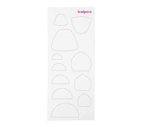 White Smoke Sculpey Jewelery Design Template, 6Pcs Modelling Tools & Accessories