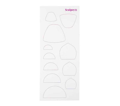 White Smoke Sculpey Jewelery Design Template, 6Pcs Modelling Tools & Accessories