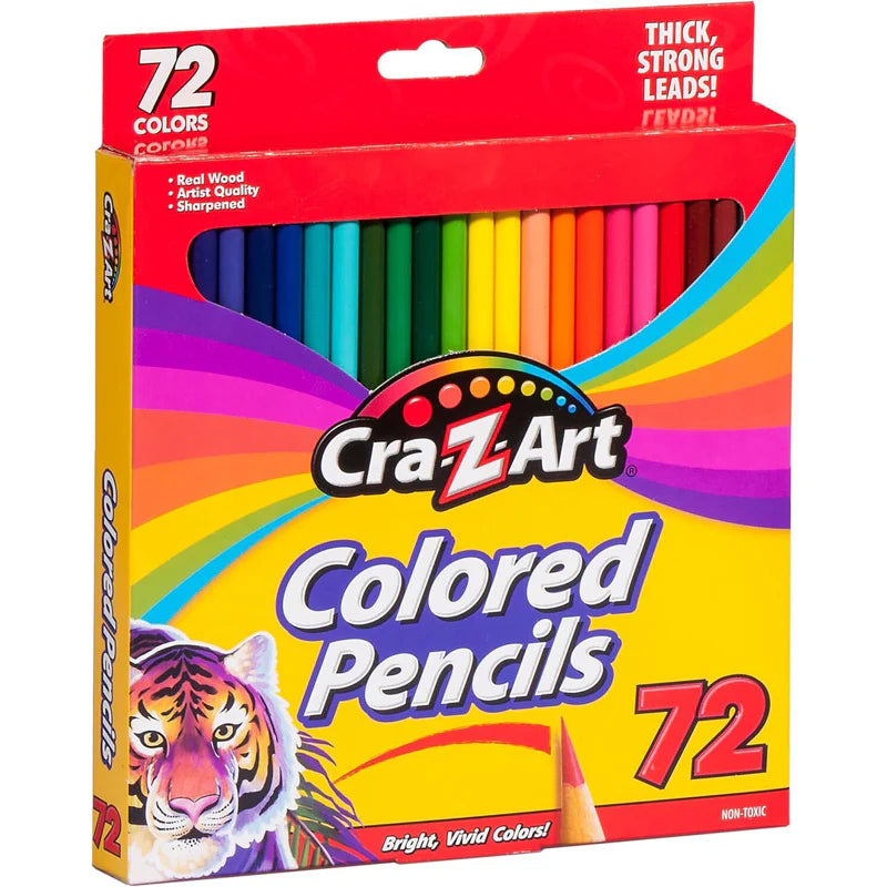 Dark Slate Gray CRA-Z-ART 72 pce Coloured Pencils Stationery
