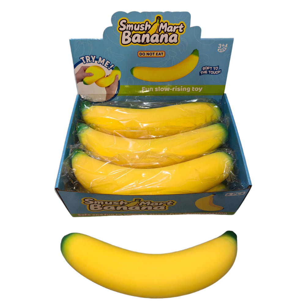 White Smoke Squishy Jumbo Banana Squishy & Squeeze