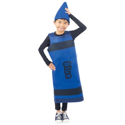 Crayon Blue Child Tabard Costume - One Size
