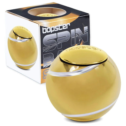 White Smoke Bopster Spin Ball Spinner Gold Fidget Toys
