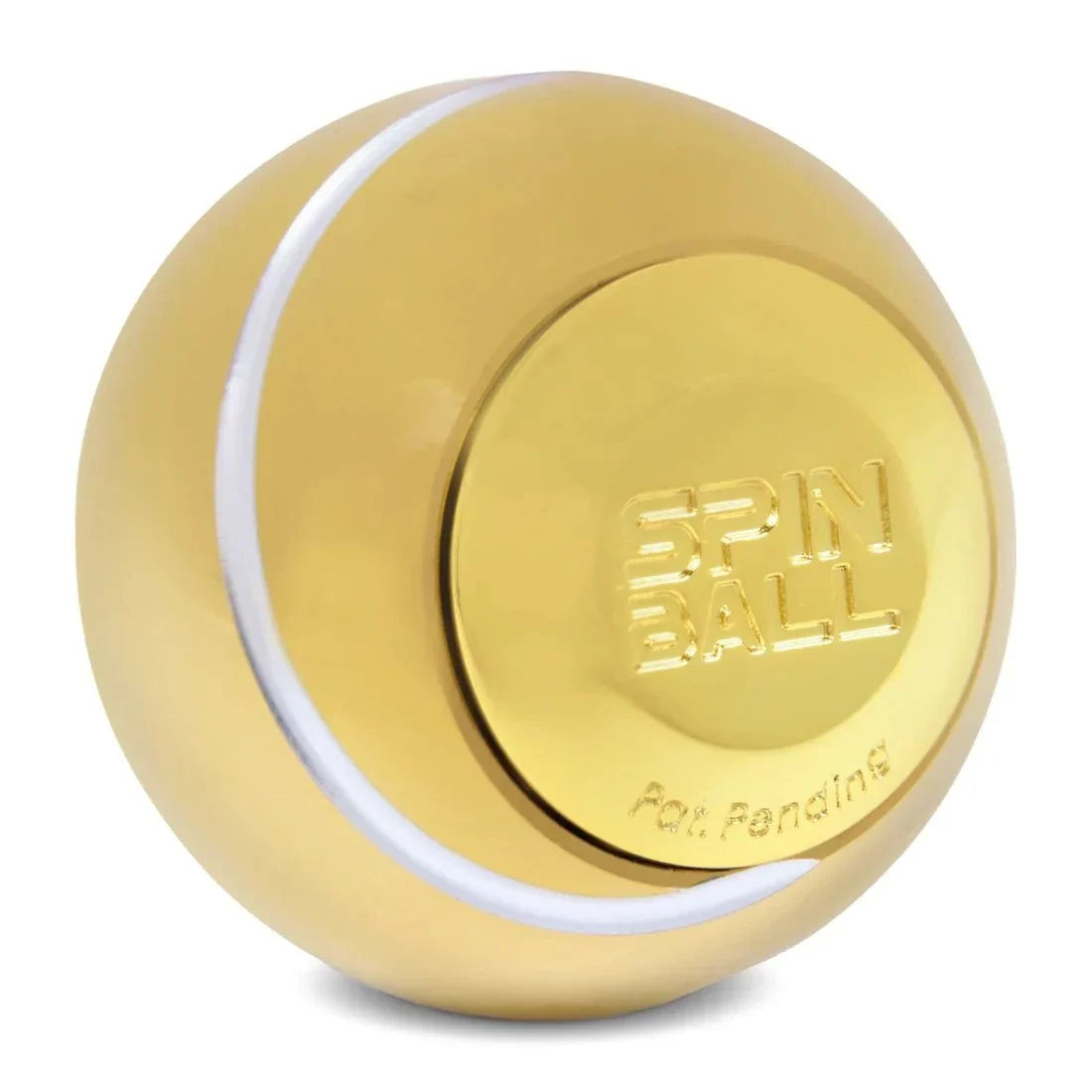 White Smoke Bopster Spin Ball Spinner Gold Fidget Toys