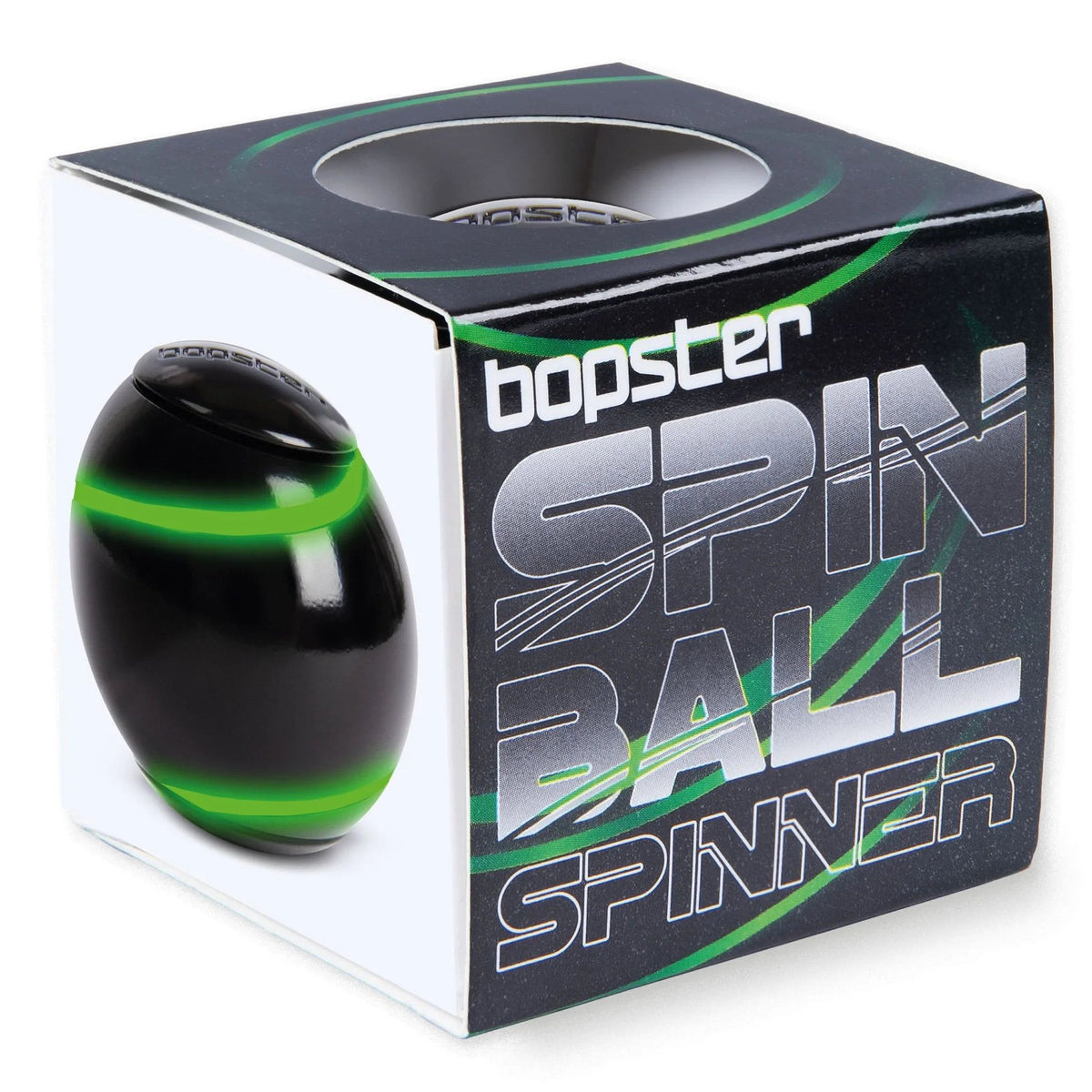 White Smoke Bopster Spin Ball Spinner Glow in the Dark Fidget Toys