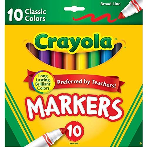 Crayola 10ct Classic Broadline Markers