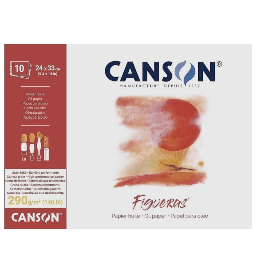 Lavender Canson Figueras 290 Canvas pad 50x70cm 10SH