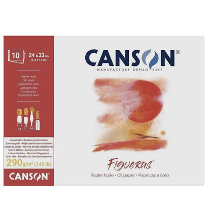 Lavender Canson Figueras 290 Canvas pad 50x70cm 10SH
