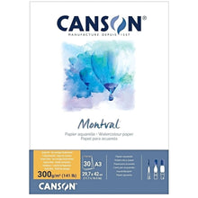 White Smoke Canson Montval 300 Pad Hot Pressed A3 Pads