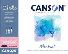 White Smoke Canson Montval 300 Pad Hot Pressed A4 Pads