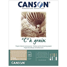 White Smoke Canson CA Grain 250 Pad A4 Yellow Ochre 30SH Pads